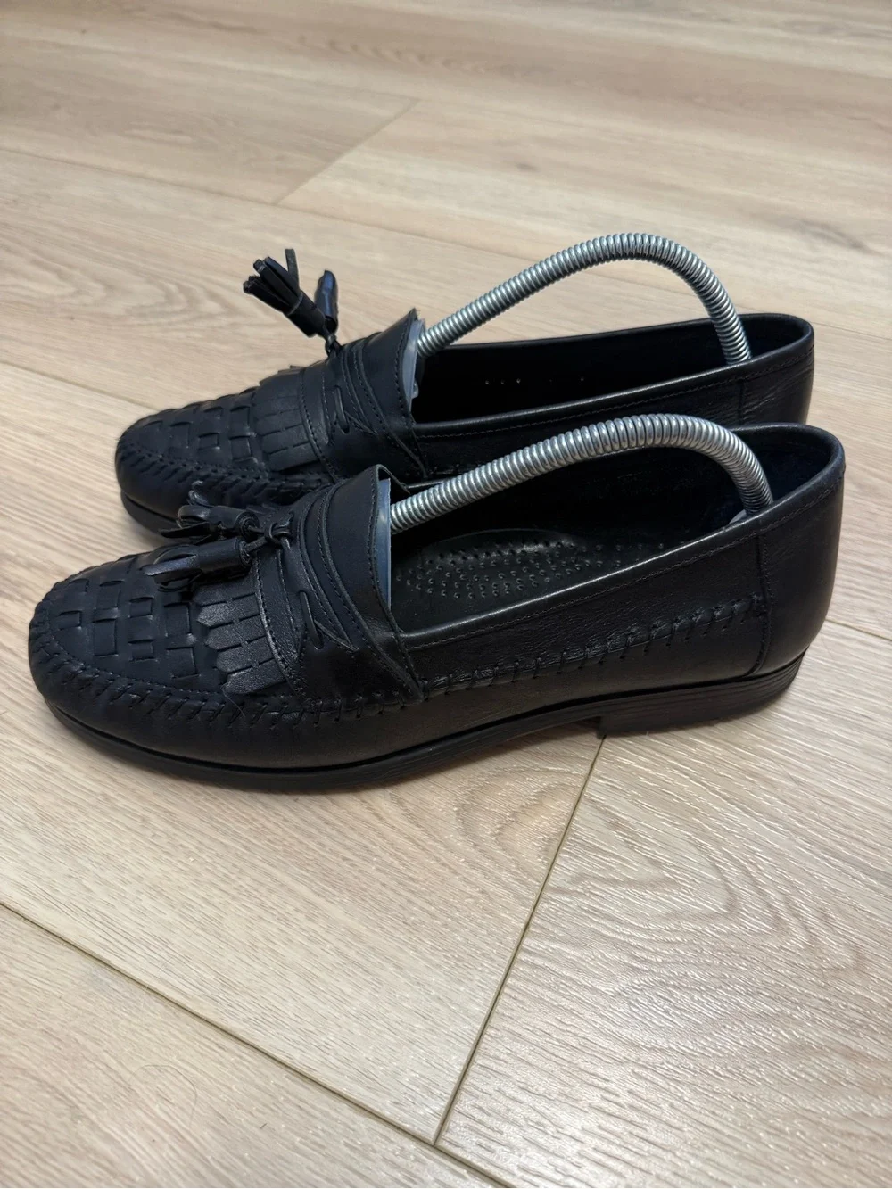Giorgio Brutini black leather slip-on kiltie loafers Men’s 9.5D